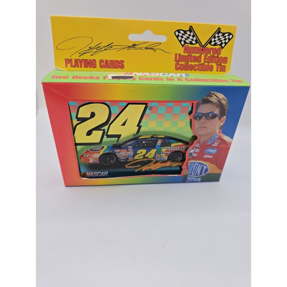 Nascar Jeff Gordon playing cards two decks In Tin. New! In Original Packaging.‎